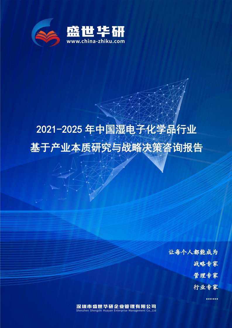 2021-2025年中国湿电子化学品行业基于产业本质研究与战略决策咨询报告