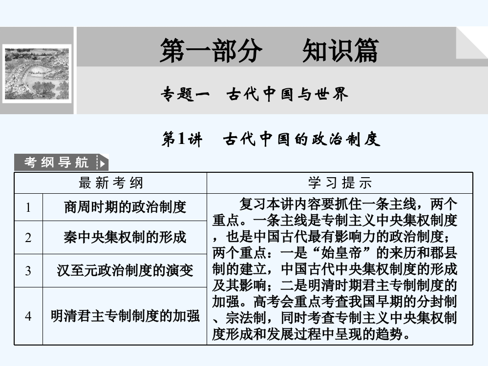 高一历史课件：1.1《第一节