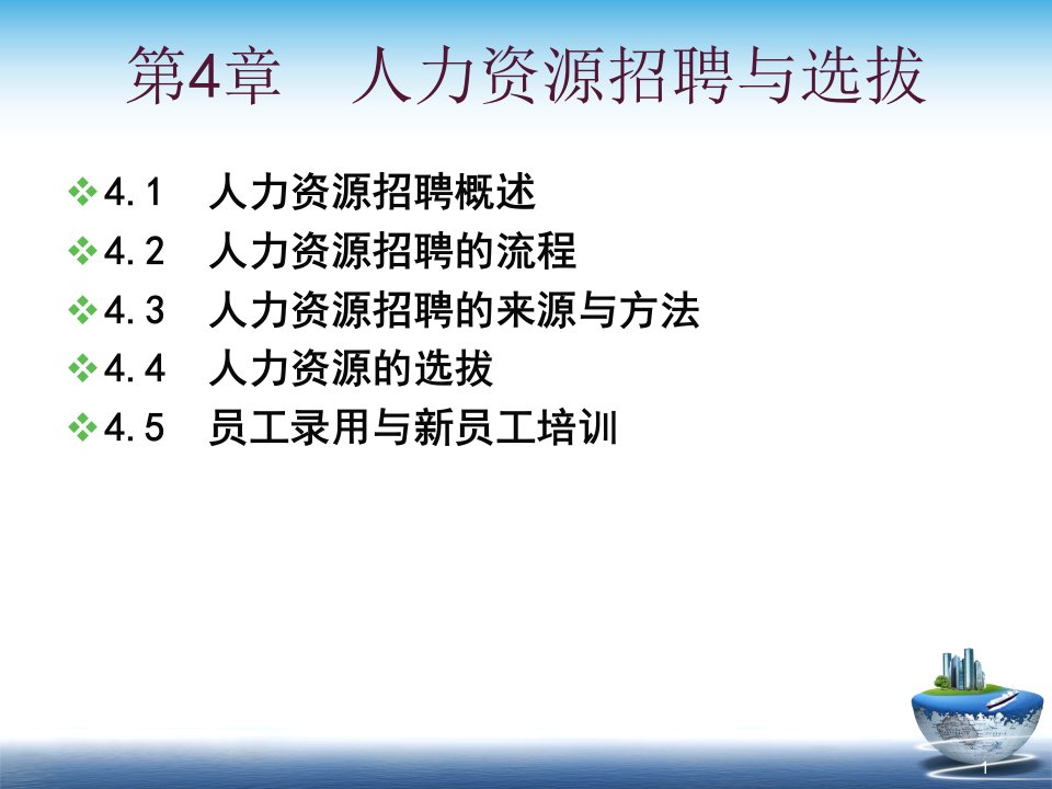 人力资源招聘与选拔培训ppt课件