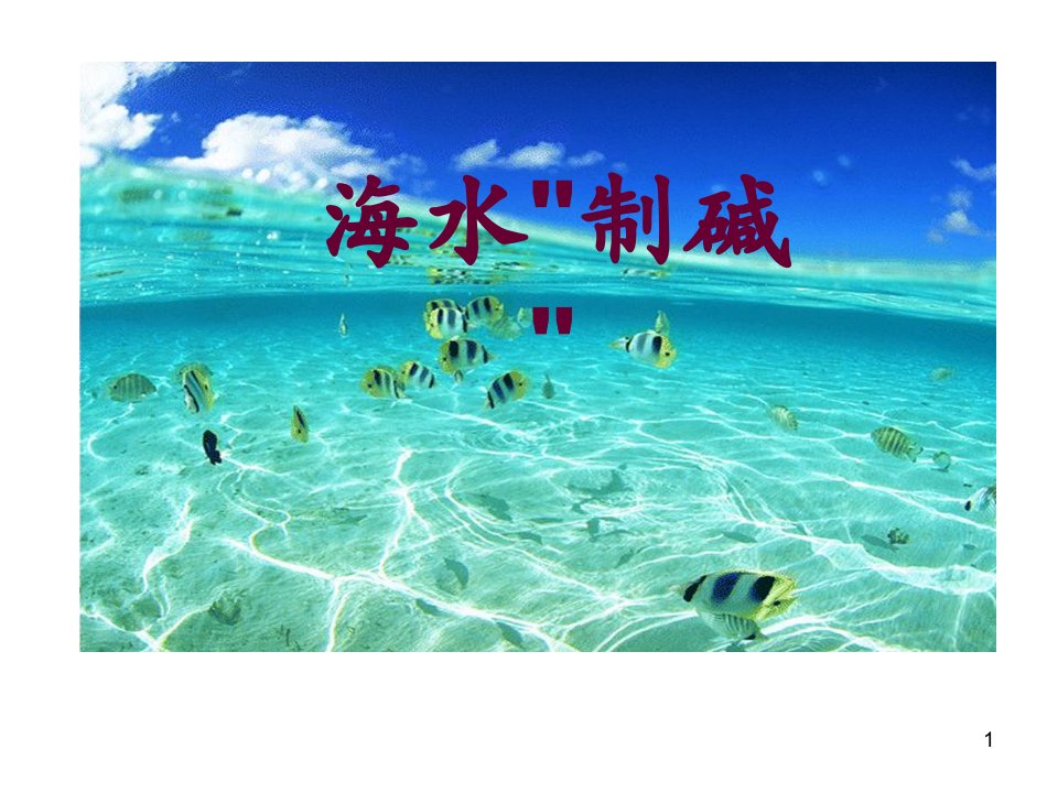 海水制碱ppt课件