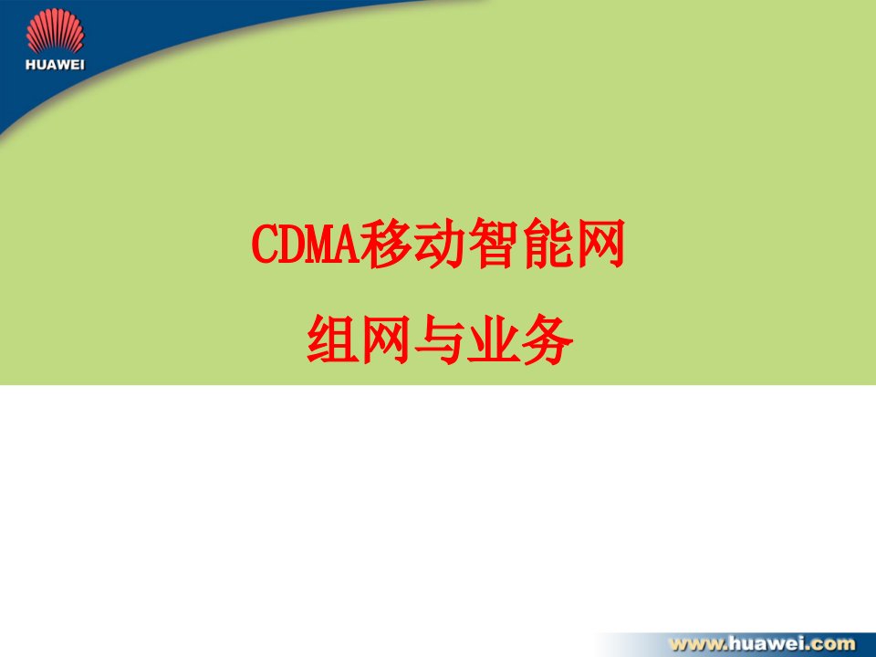 [精选]CDMA智能网组网与业务