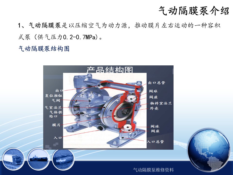 气动隔膜泵维修资料