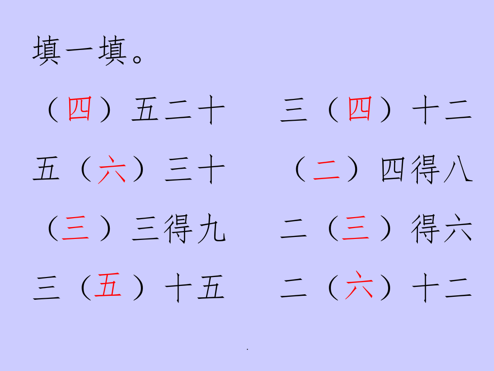 二年级数学下册用2-6的乘法口诀求商1-ppt课件