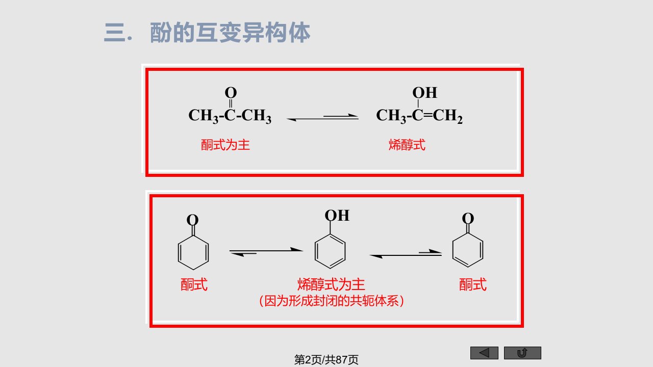 有机化学酚学习