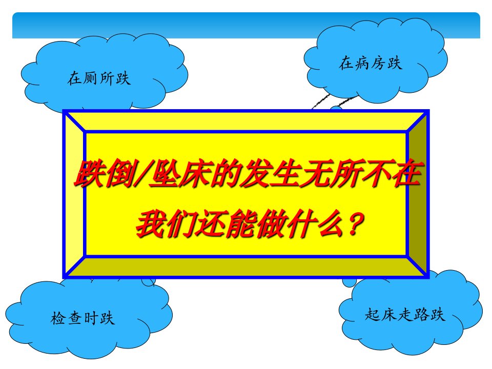 住院患者防跌倒坠床的宣教及防范措施ppt课件