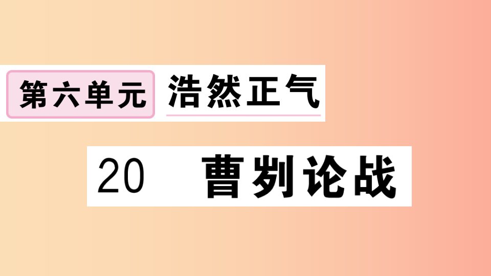 （江西专用）九年级语文下册