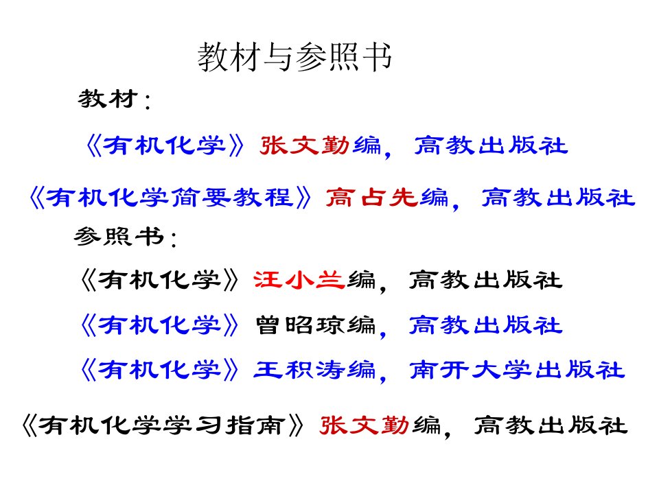 张文勤版有机化学第五版醇酚醚省名师优质课赛课获奖课件市赛课一等奖课件