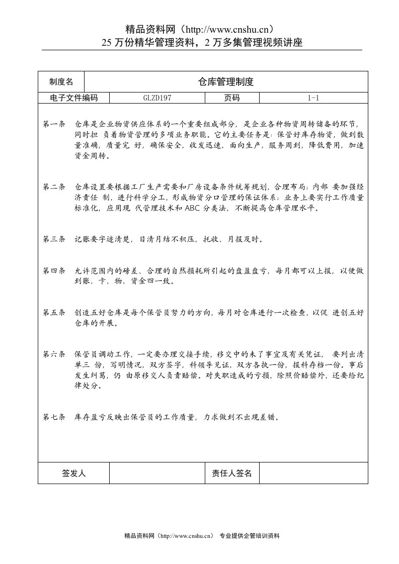 仓库管理制度电子文件