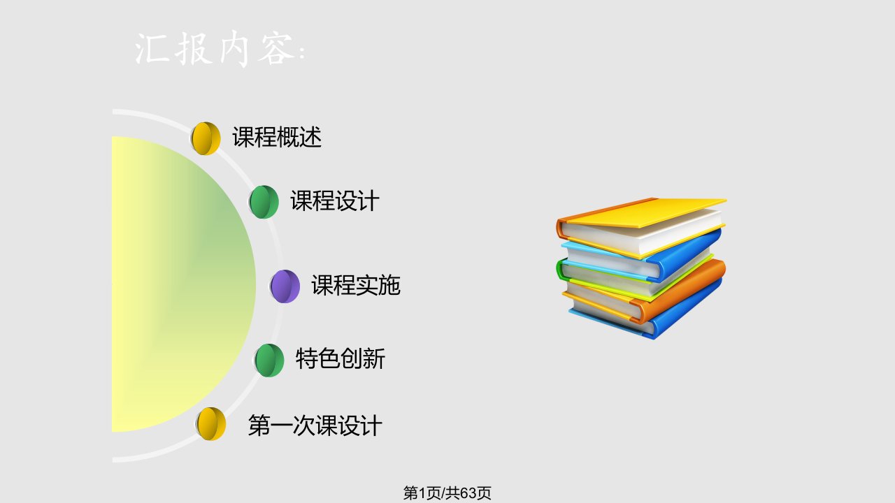 计算机文化基础整体设计及单元设计PPT课件