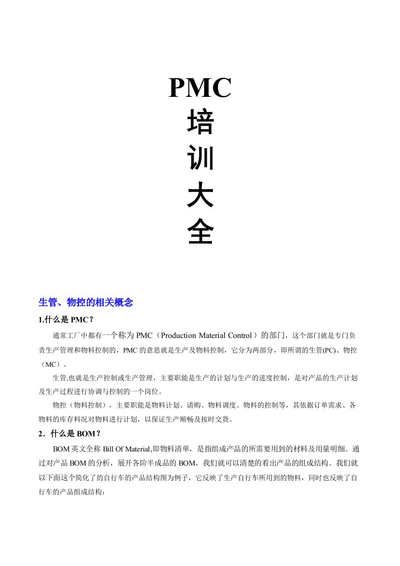 PMC培训大全