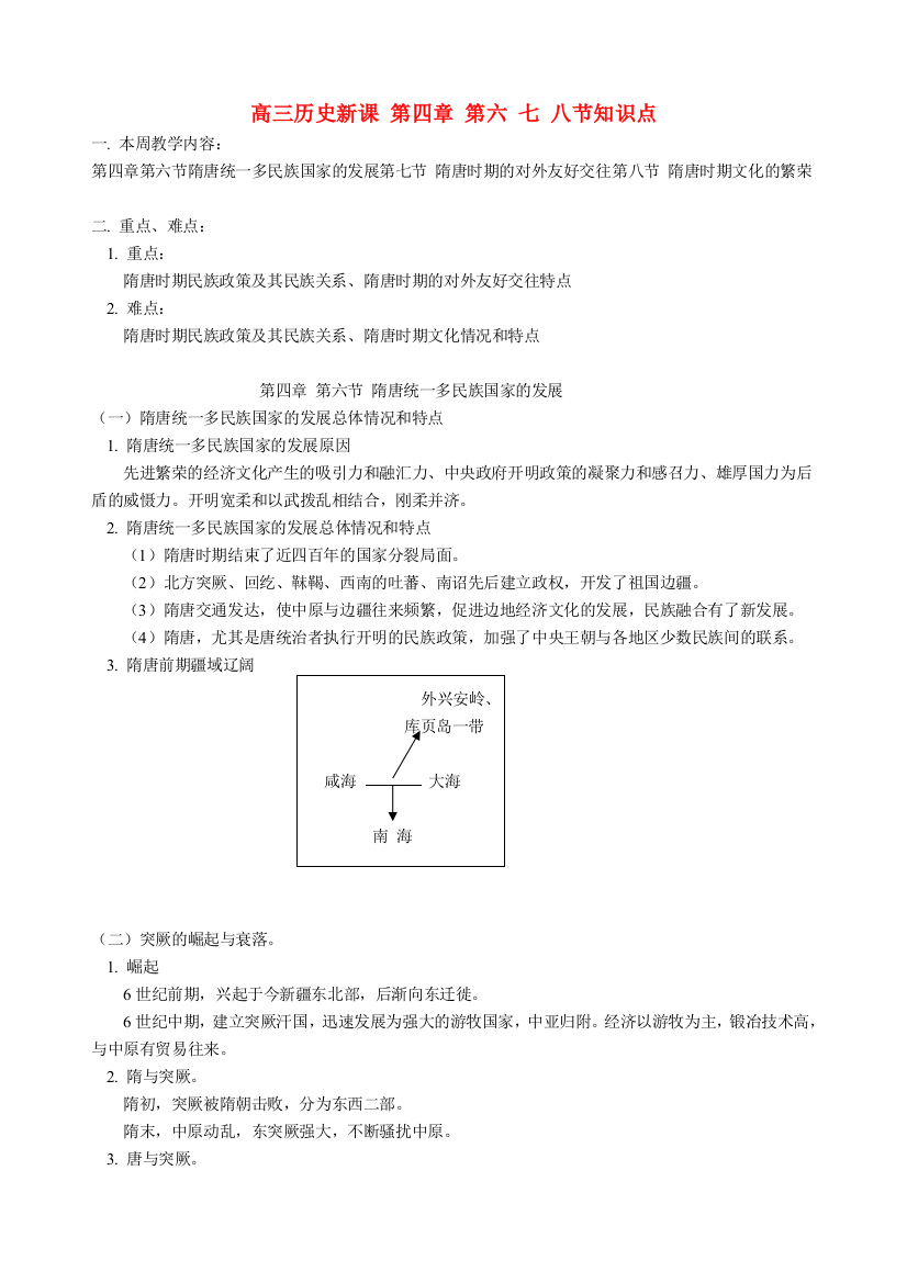 高三历史新课