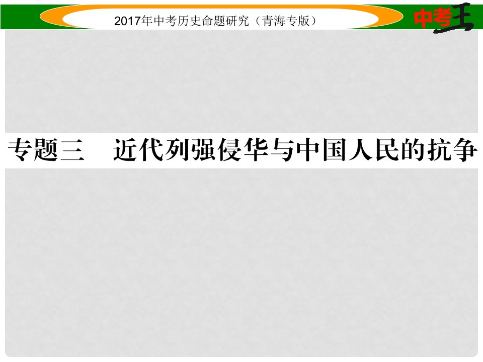 中考历史总复习