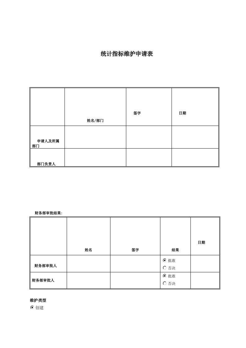 统计关键指标维护申请表（明细）