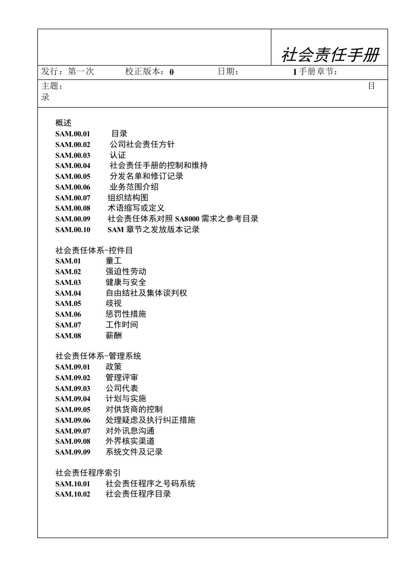 【精品】SA8000社会责任手册样本