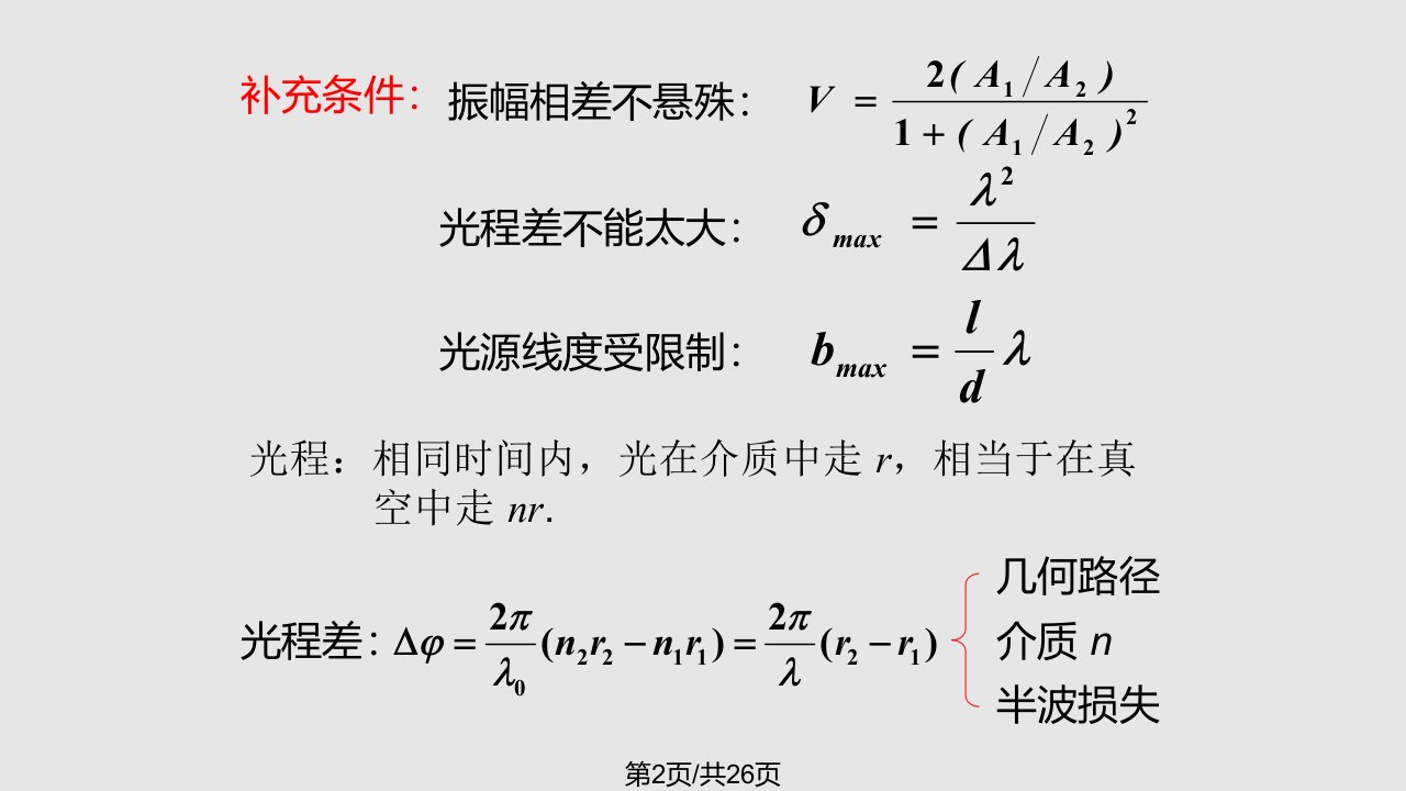 物理光学总复习