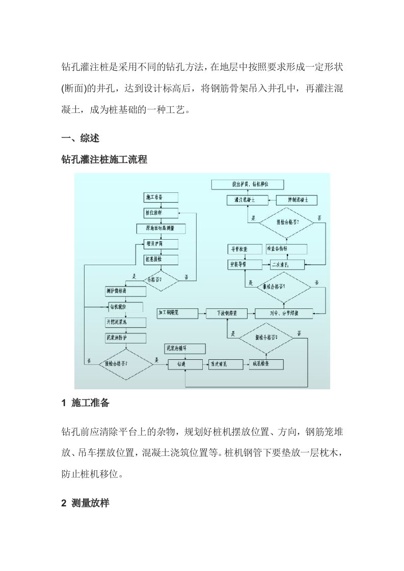 钻孔灌注桩施工交底