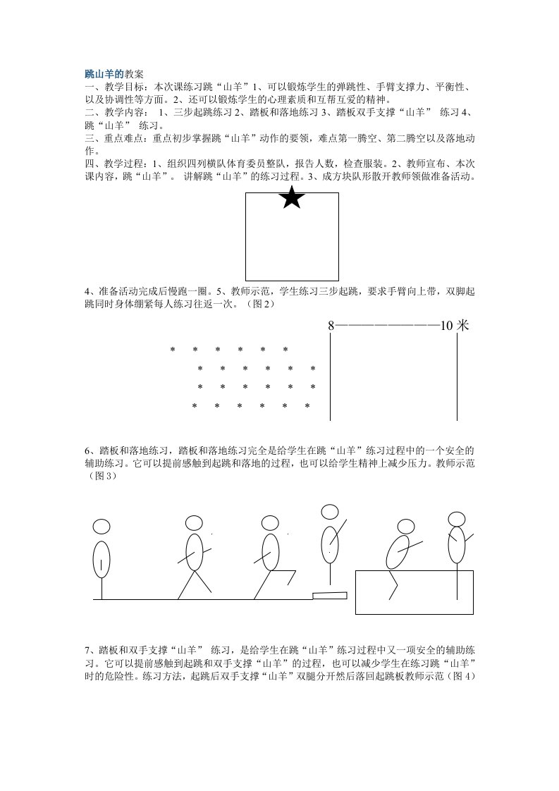 跳山羊的教案