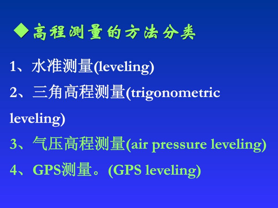 土木工程测量学课件第二章水准测量