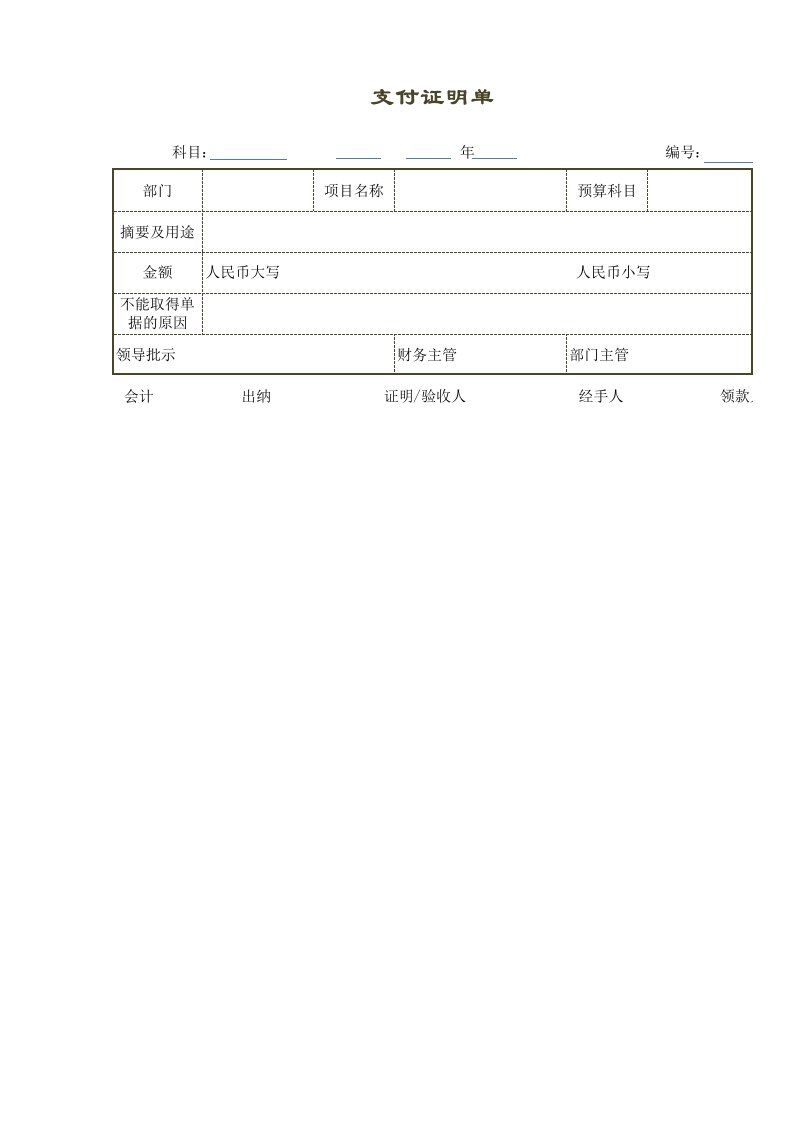 差旅费报销单