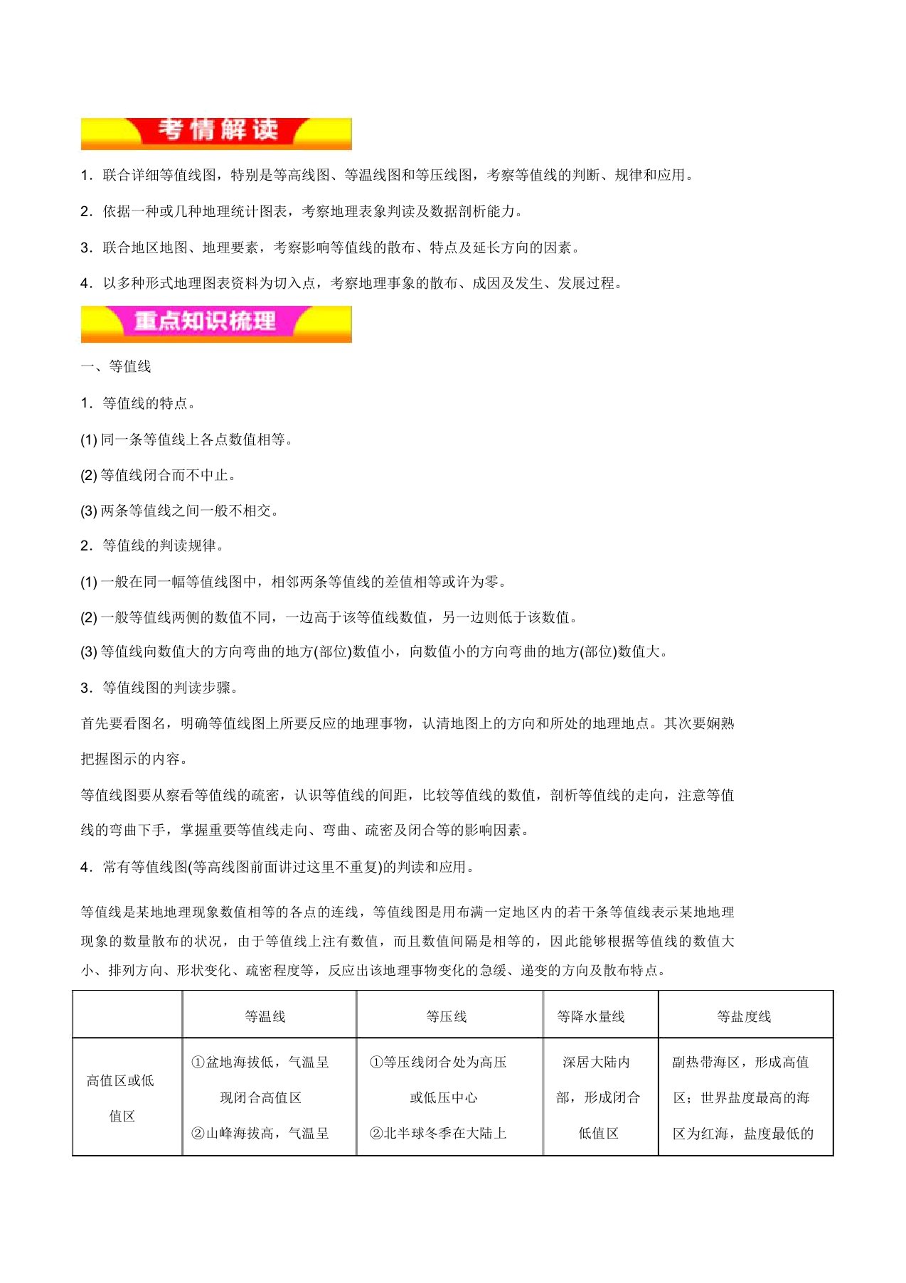 专题18+图表判读技巧(教学案)-2019年高考地理二轮复习精品资料-含解析