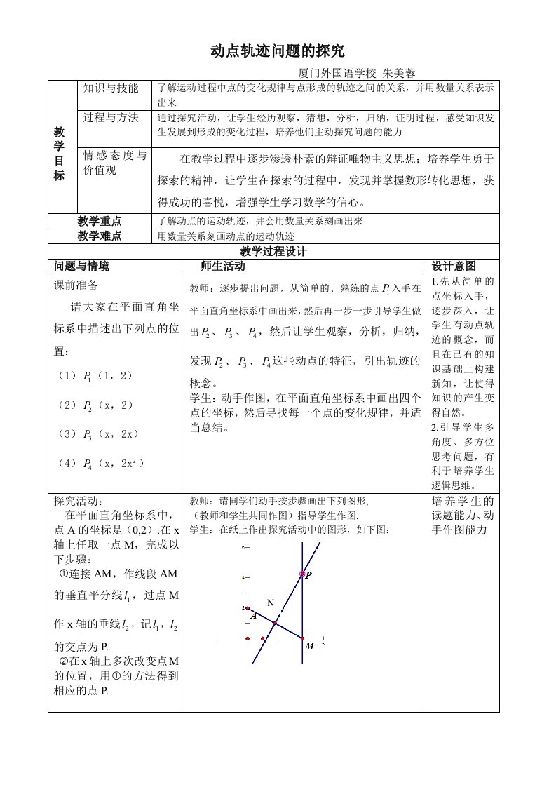 数学人教版九年级上册二次函数活动课