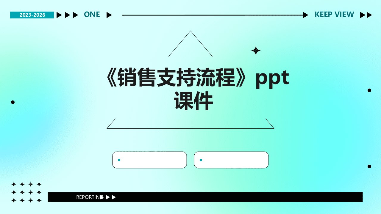 《销售支持流程》课件