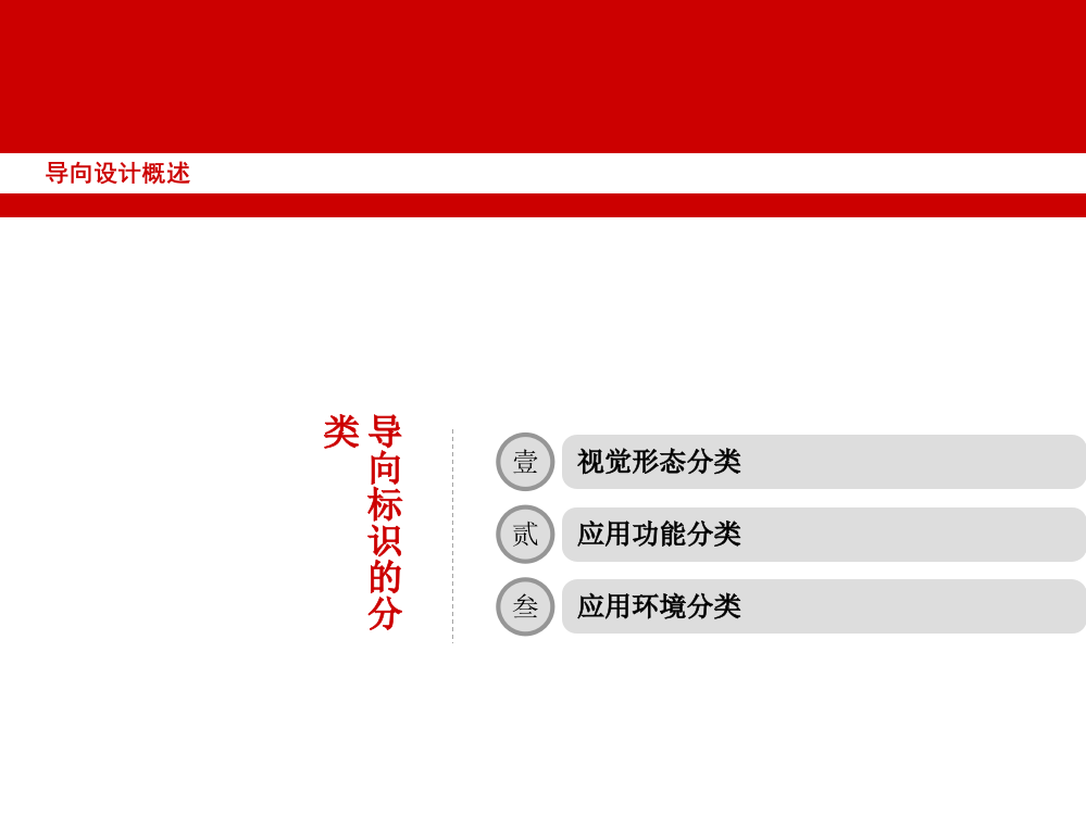 导向标识分类