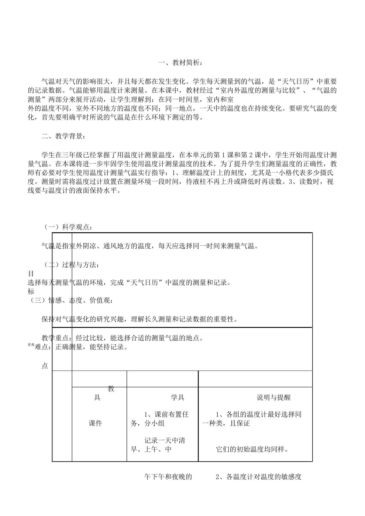 小学科学四年级上册《一天气温度及气温》教学课件5