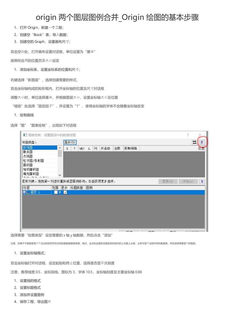 origin两个图层图例合并_Origin绘图的基本步骤