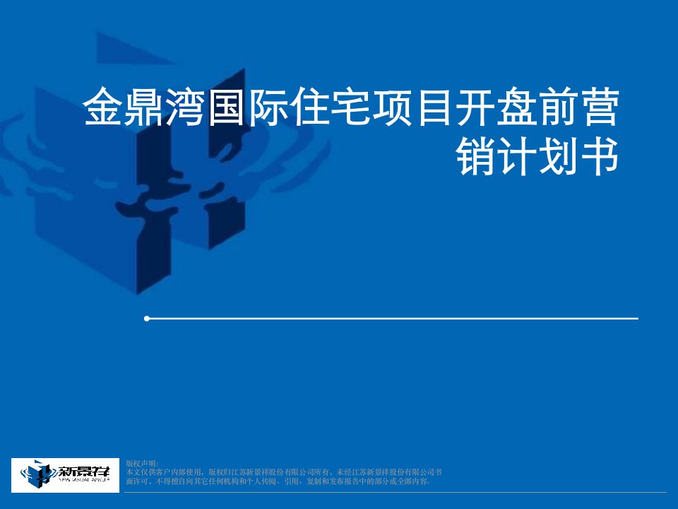 2010年南通金鼎湾国际住宅项目开盘前营销计划书新景祥(26页)-销售管理