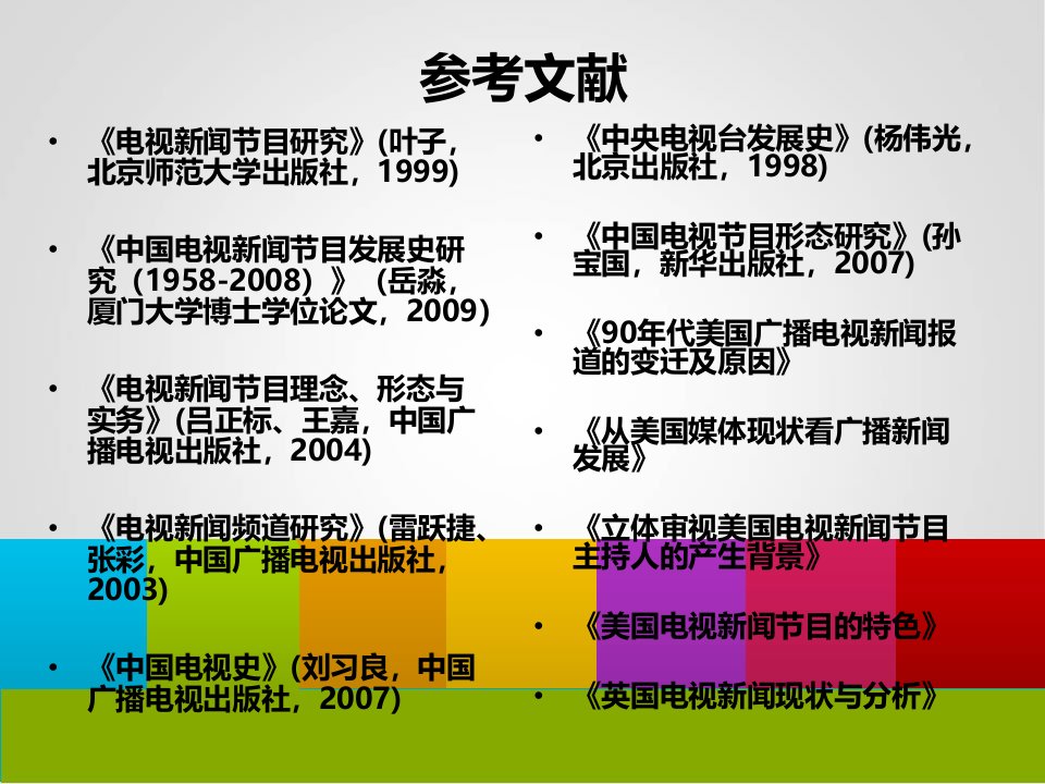 中国新闻节目发展史课件