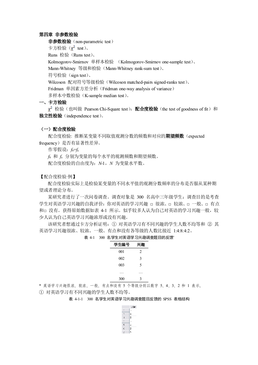 非参数检验SPSSv160