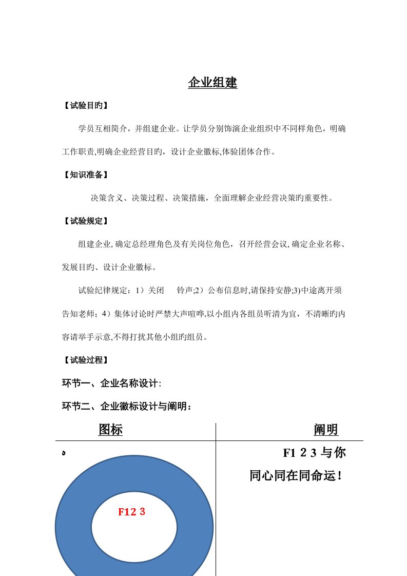 2023年企业经营模拟实验报告