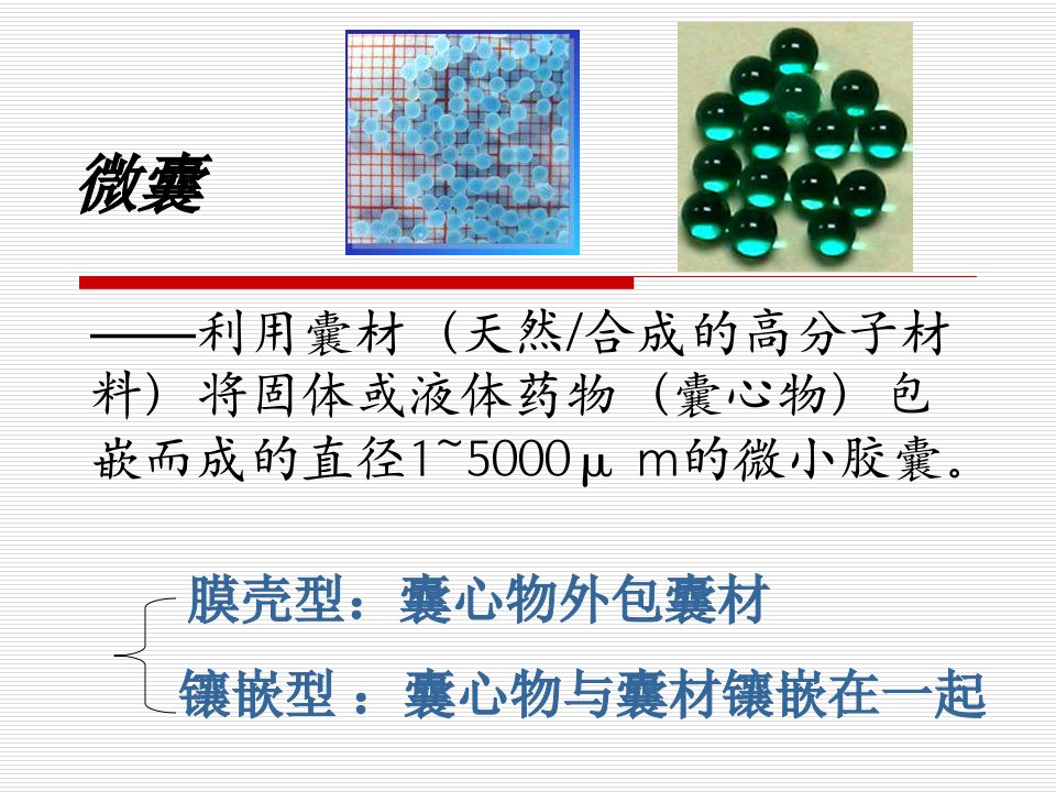 《微囊的制备》PPT课件