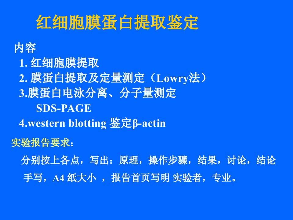 红细胞膜蛋白提取流程