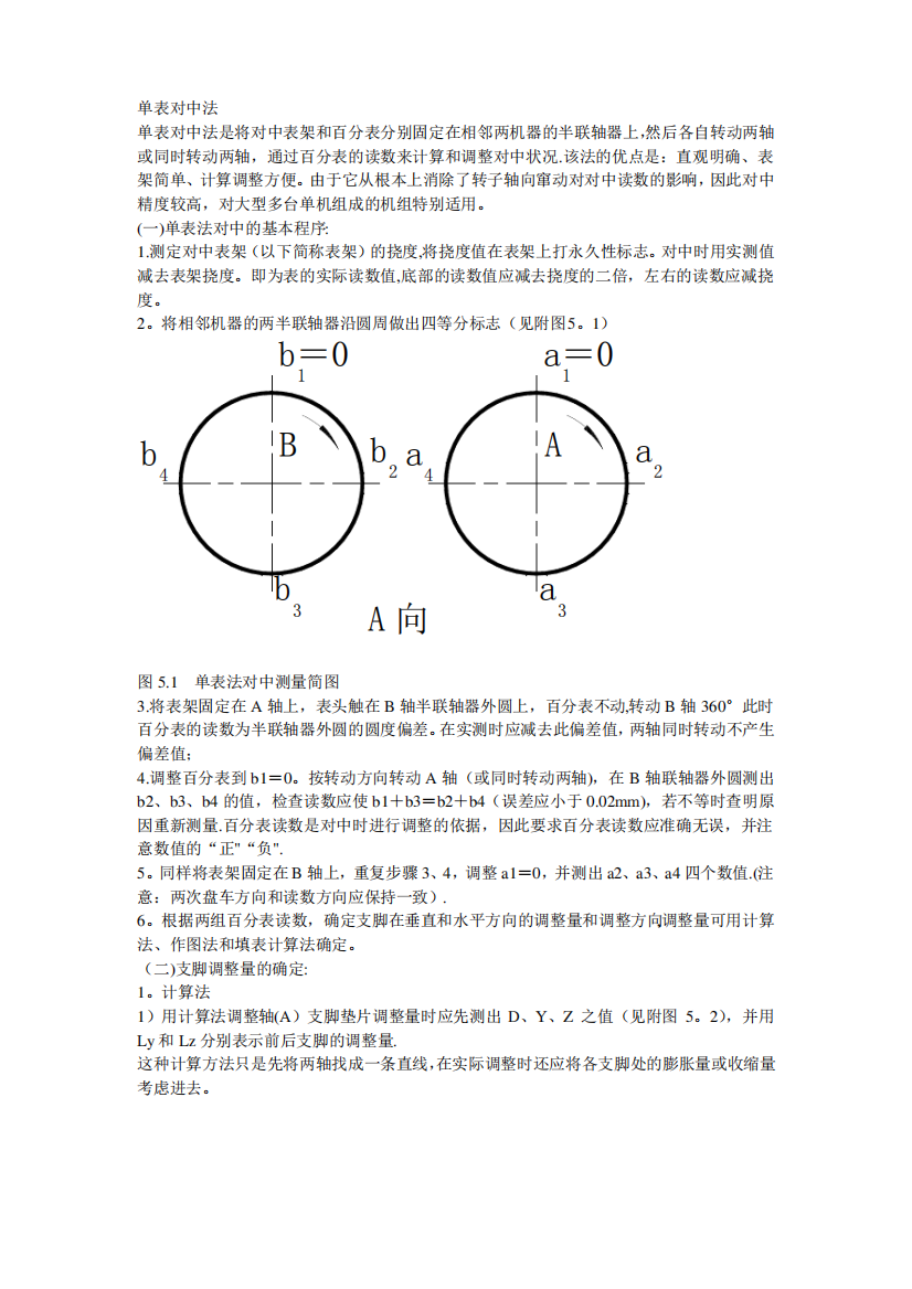 单表找正方法