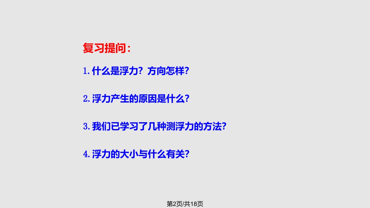 春八级物理下册阿基米德原理教学新版粤教沪版