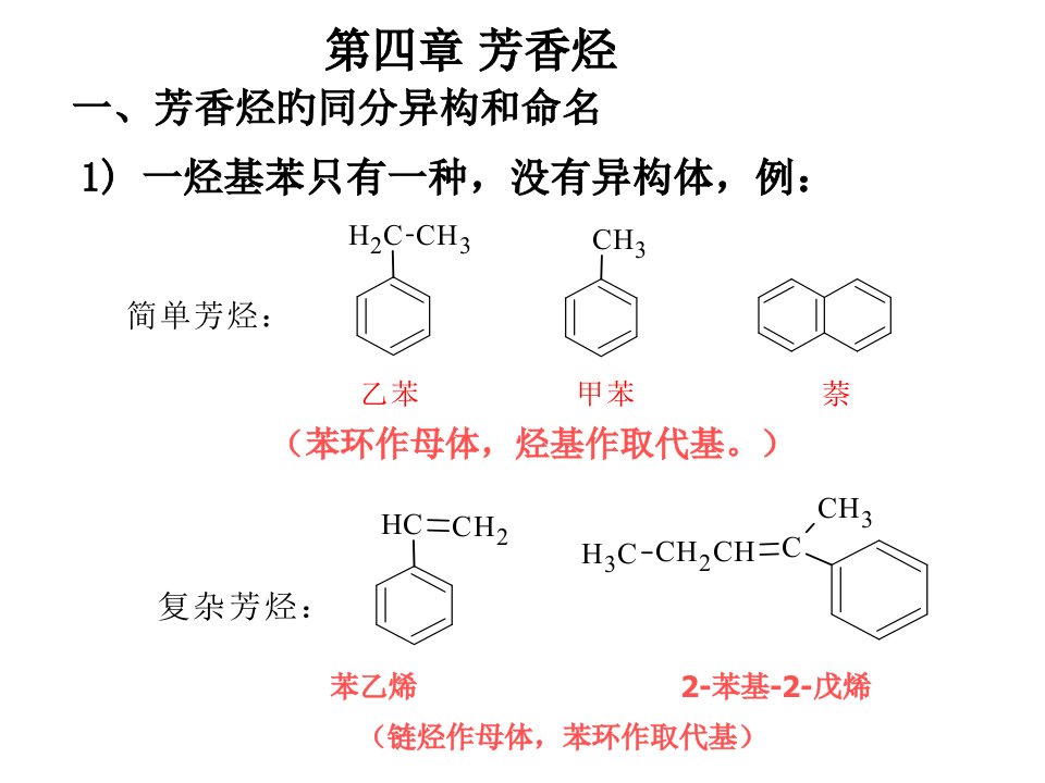 化学竞赛芳香烃省名师优质课赛课获奖课件市赛课一等奖课件