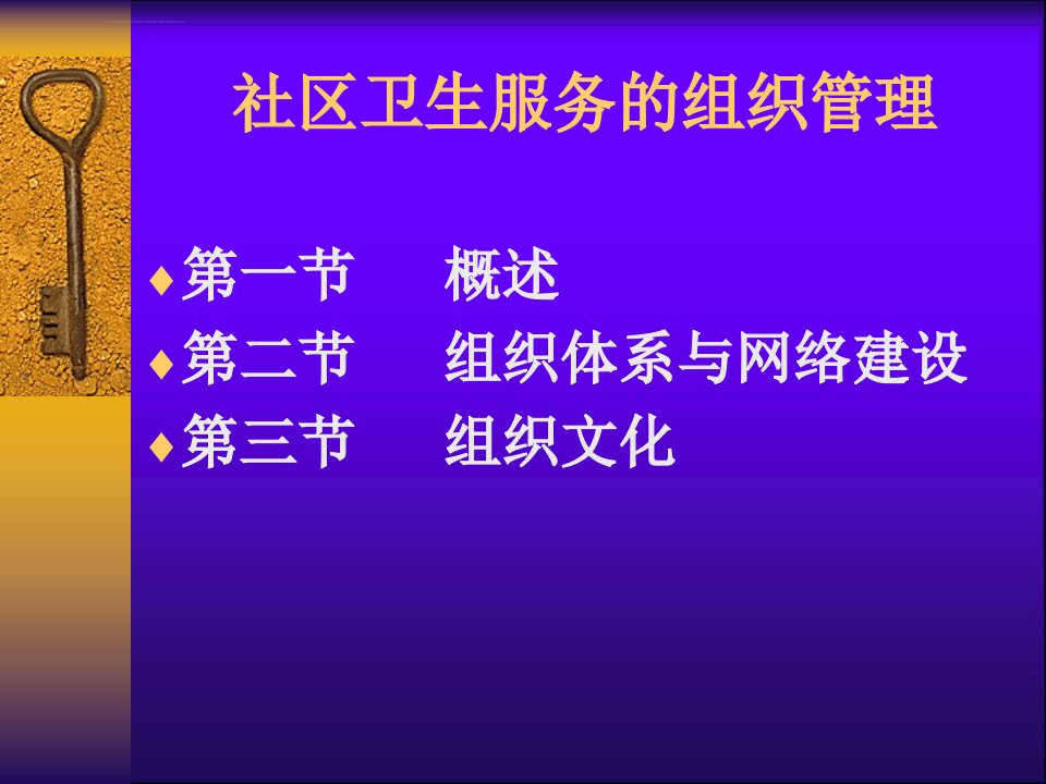 社区卫生服务的组织管理ppt课件