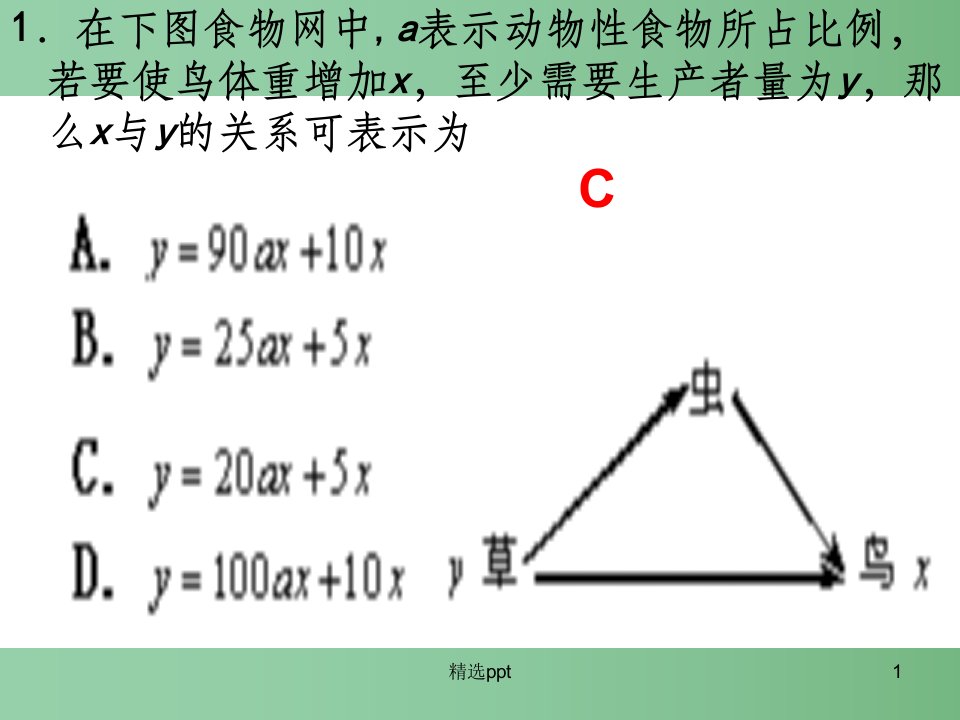 高考生物专题复习-生态系统的稳定性ppt课件