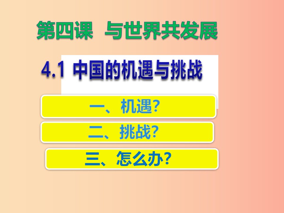 九年级道德与法治下册