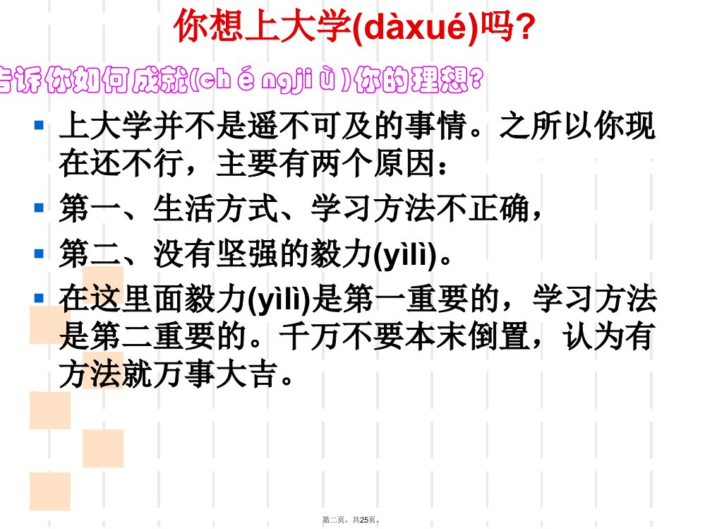 主题班会高三学法指导教学提纲