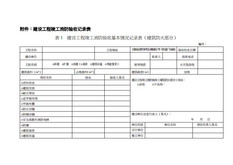 2工程竣工验收记录表