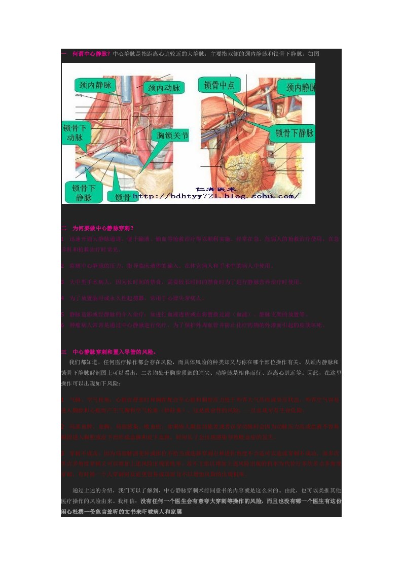 图解中心静脉穿刺置管(详细)