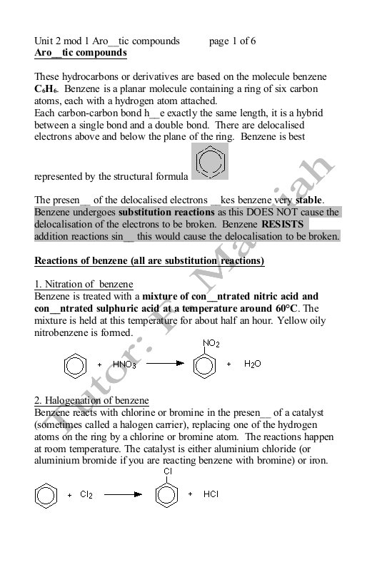 a)Stateformulaofbenzeneanddiscussitsstructure：一）苯状态方程，讨论了其结构