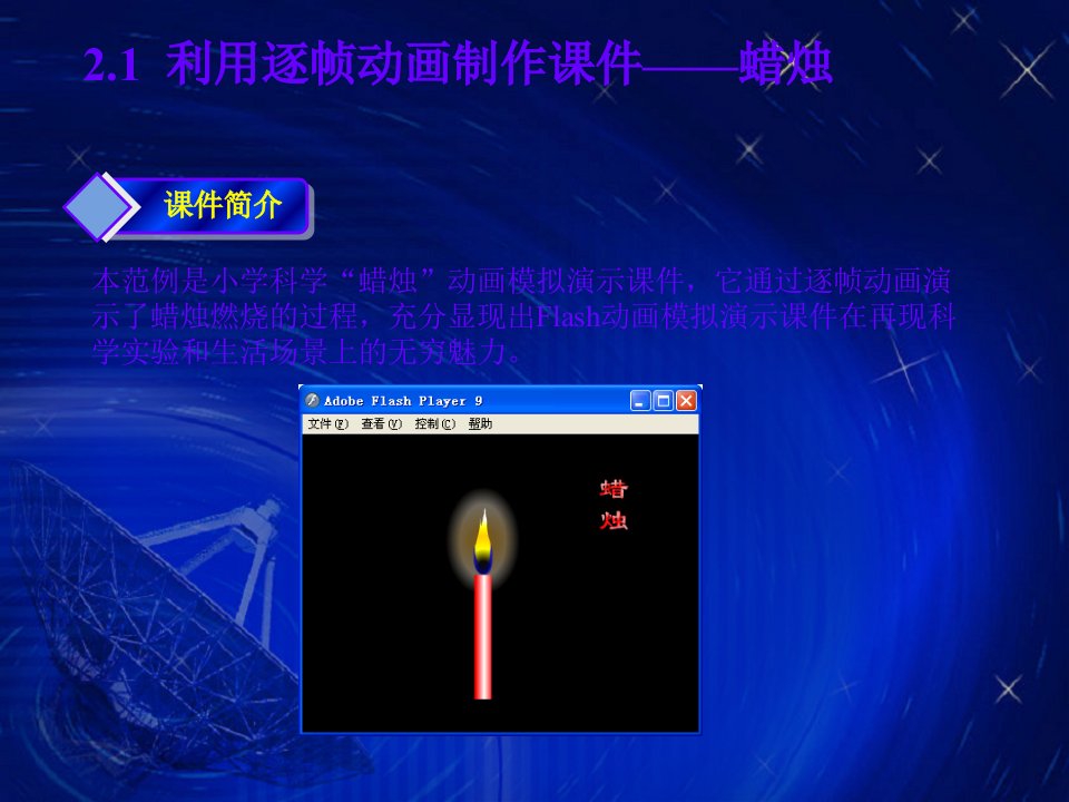 flash学习第章利用动画技术制作动态演示课件