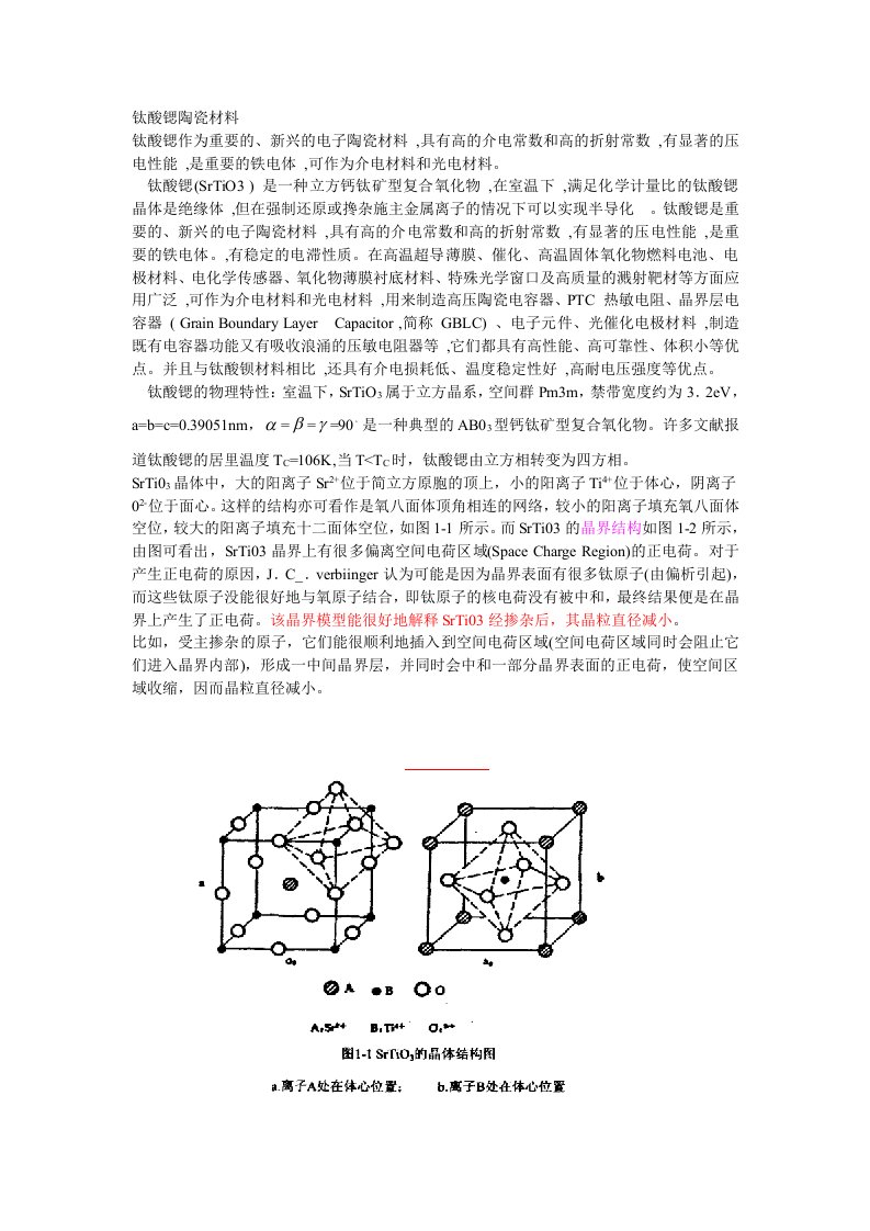 钛酸锶陶瓷材料制备方法的进展