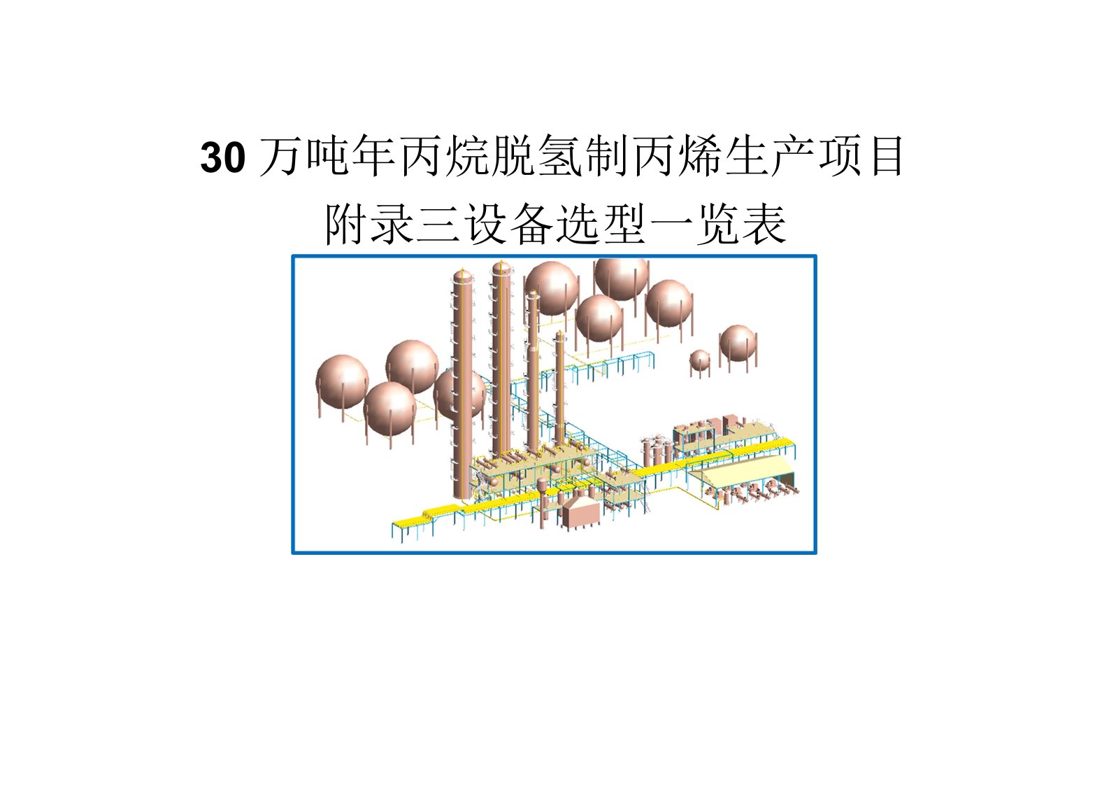 30万吨年丙烷脱氢制丙烯生产项目8-3