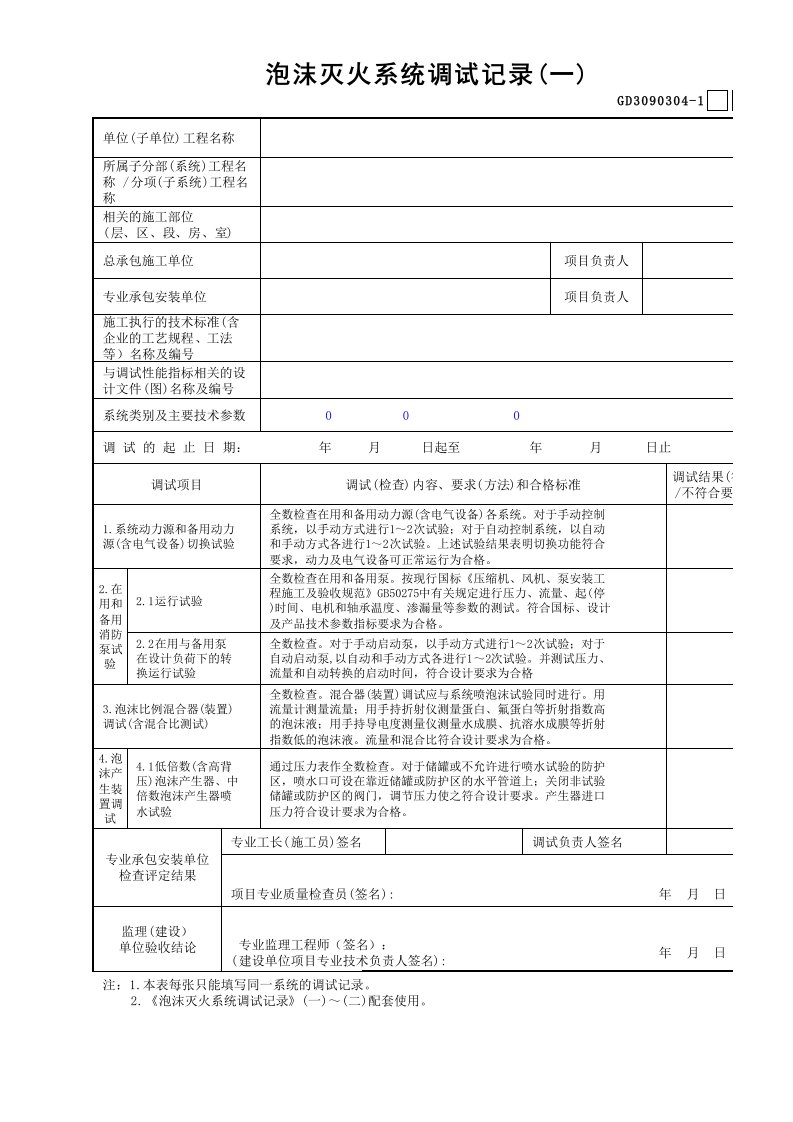 04泡沫灭火系统调试记录(1)GD