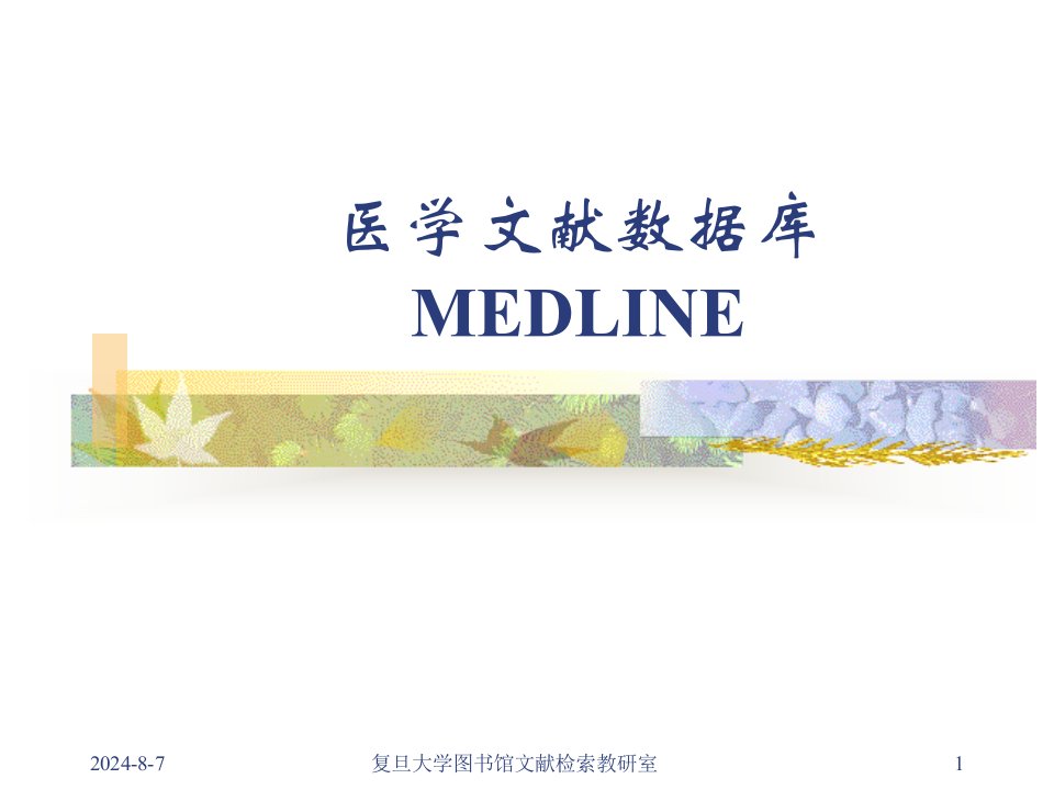 《ubmed学习教程》PPT课件